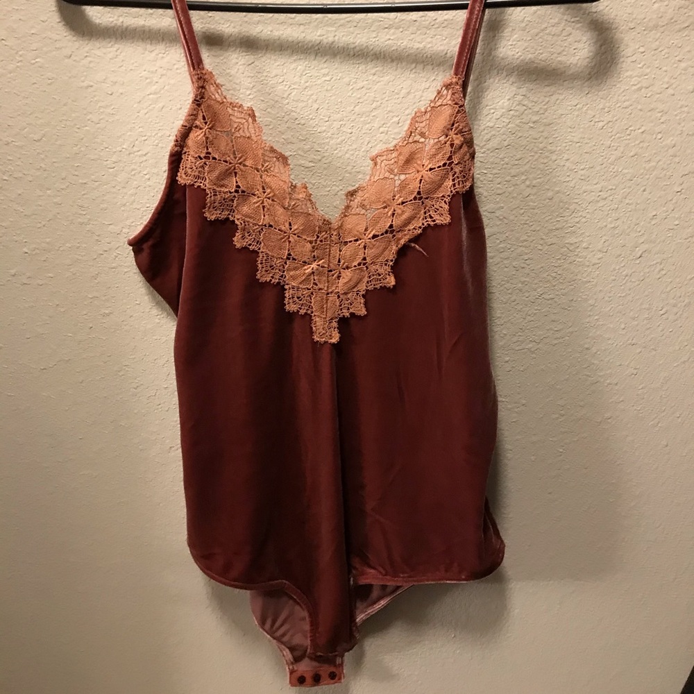 Velvet body suit